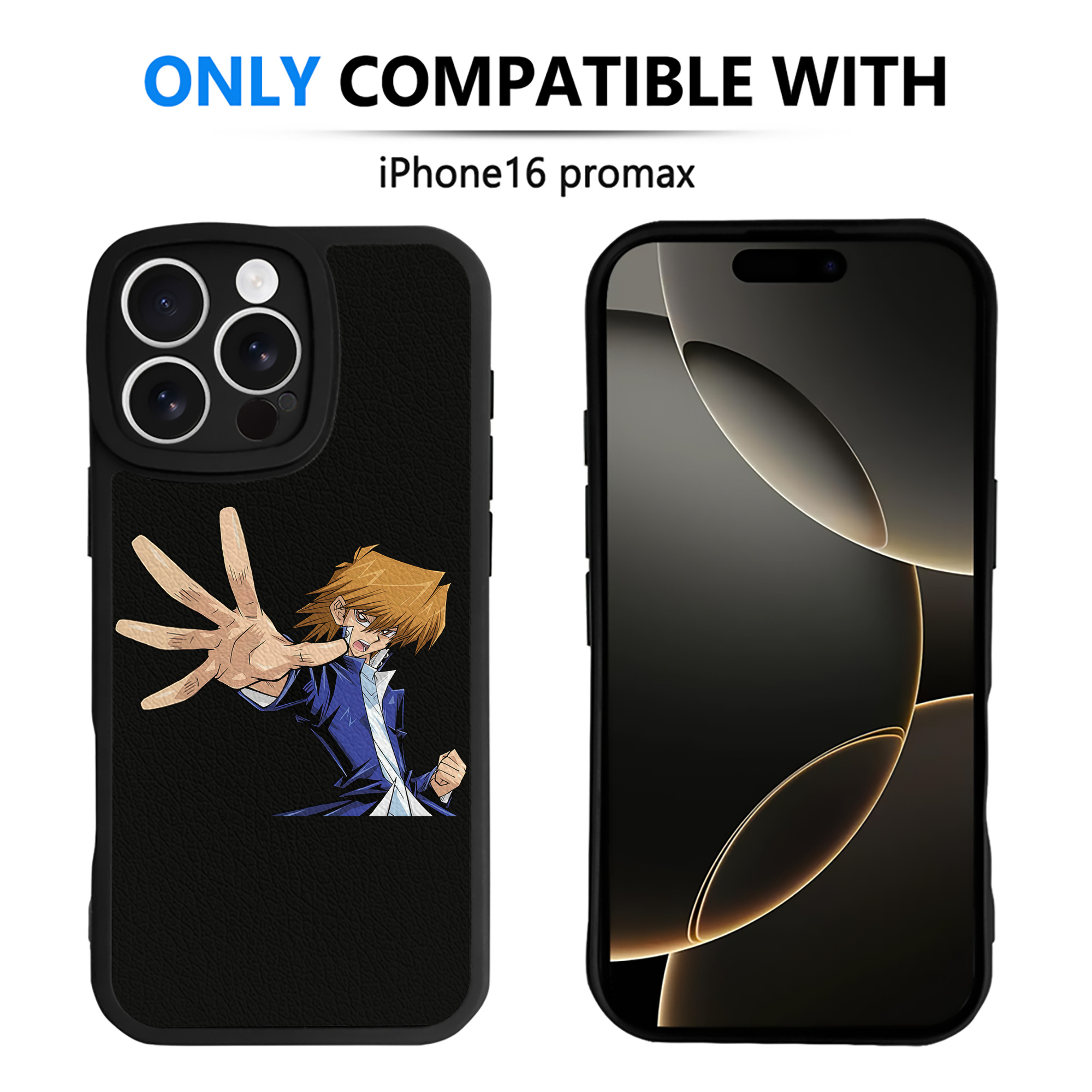遊☆戯☆王 Yu-Gi-Oh! 【iPhone 16シリーズ対応】シリコンスマホケース（レザー調） 材質：シリコン